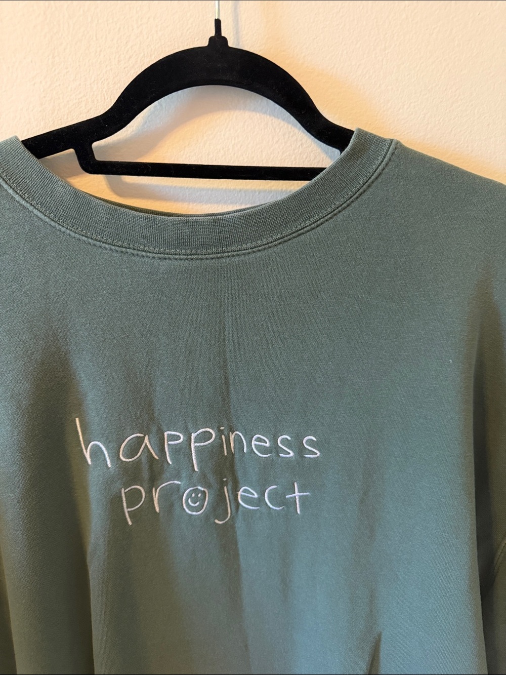 Women's Crewneck Sweater in Olive Green